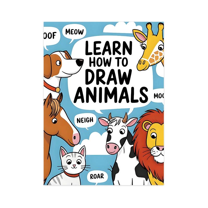 How to Draw Book Monster Animal Transportation Simple Steps Practice Manual, Beginner Ideal Logic Drawing Guide, Graduation Gift Christmas Choice