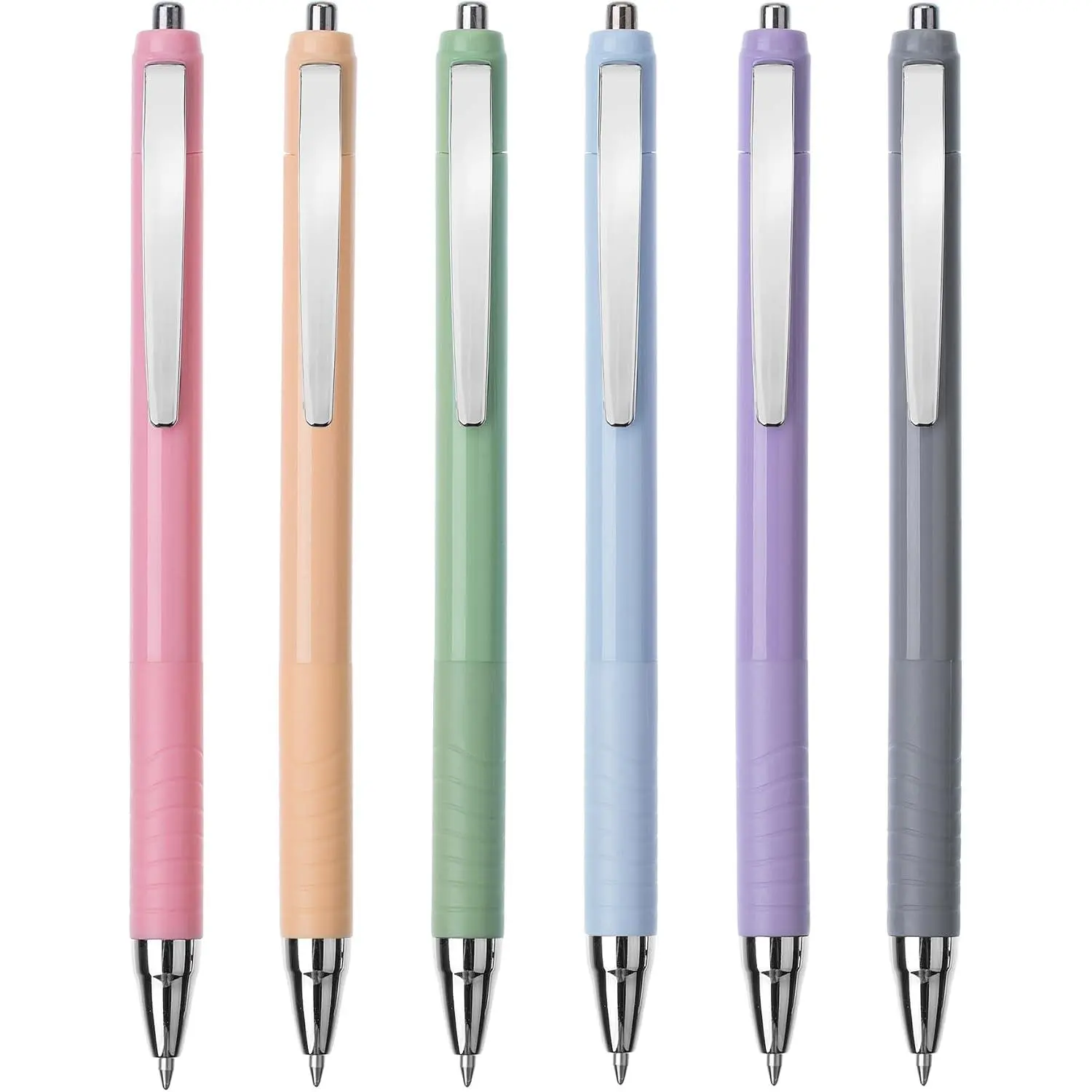 - Retractable  Journaling s, 6 Pack, Colored Ink