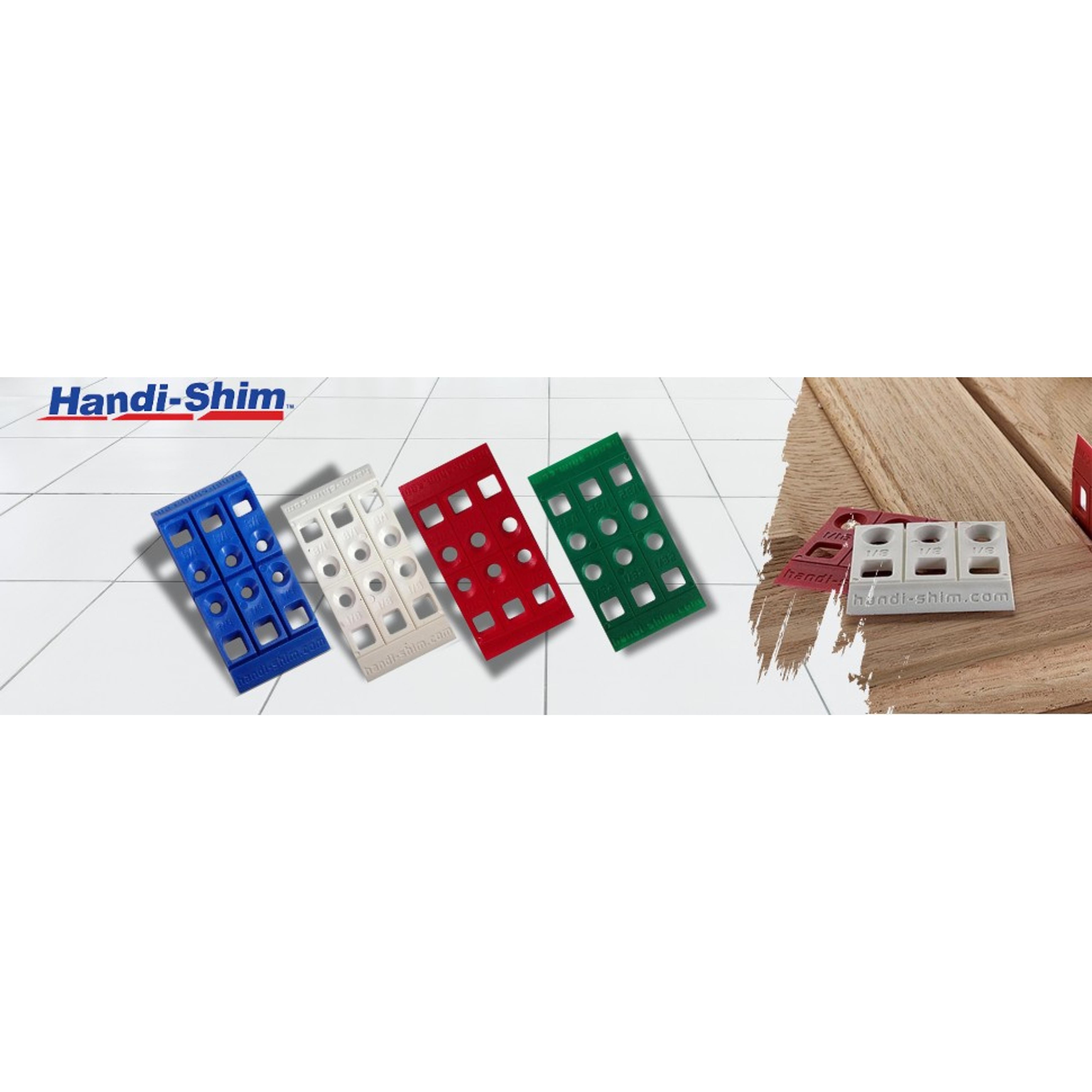 Plastic Shims for Leveling, Assorted 4 Sizes, 100 Pack | Reusable Polypropylene Spacers, Snap-To-Size Scored, Color Coded 1/32 1/16 1/8 and 1/4 InchGift