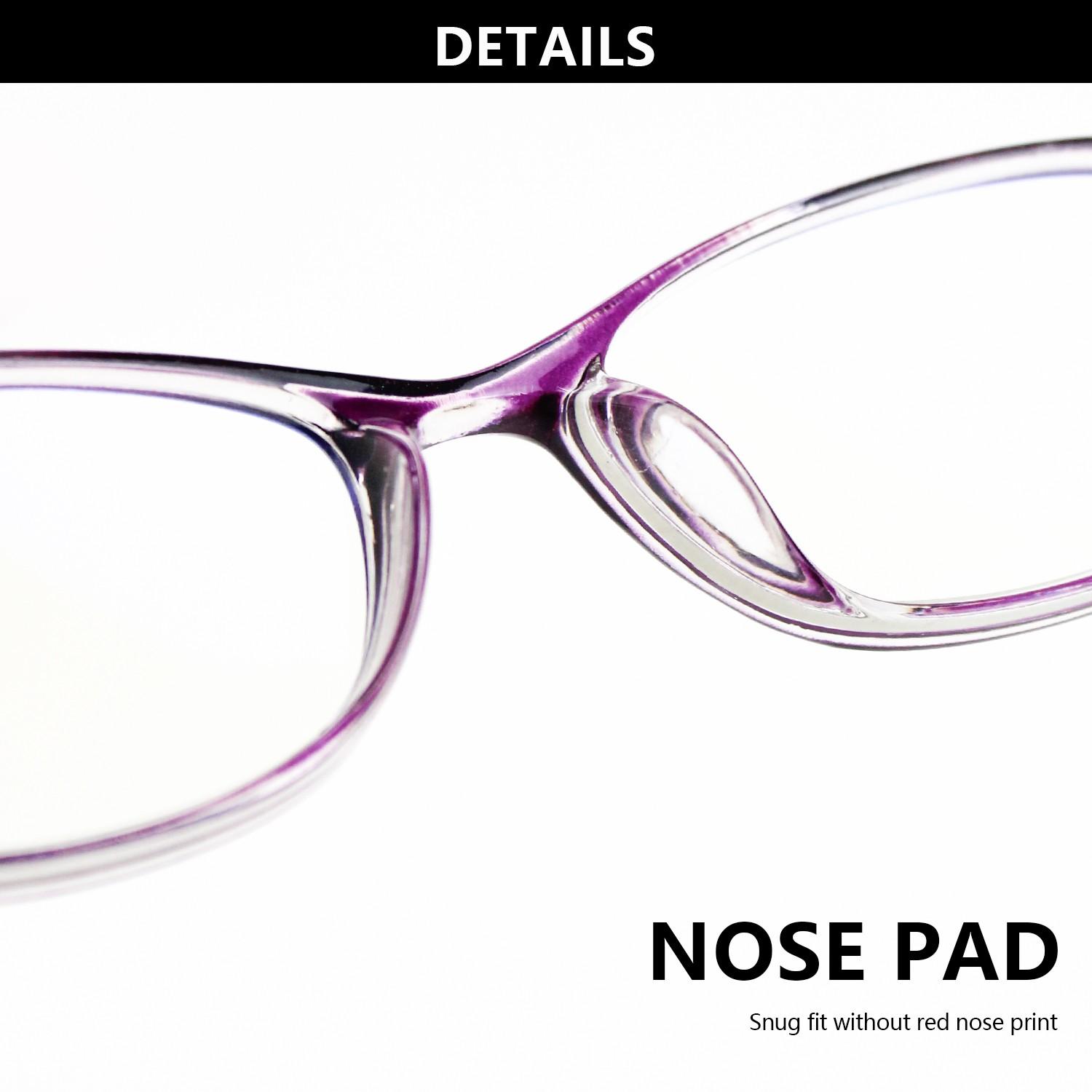 3 Pairs Vintage Reading Glasses for Presbyopia, Full Frame Square Eyewear with HD Magnifying Lenses, European Style Plastic Frames