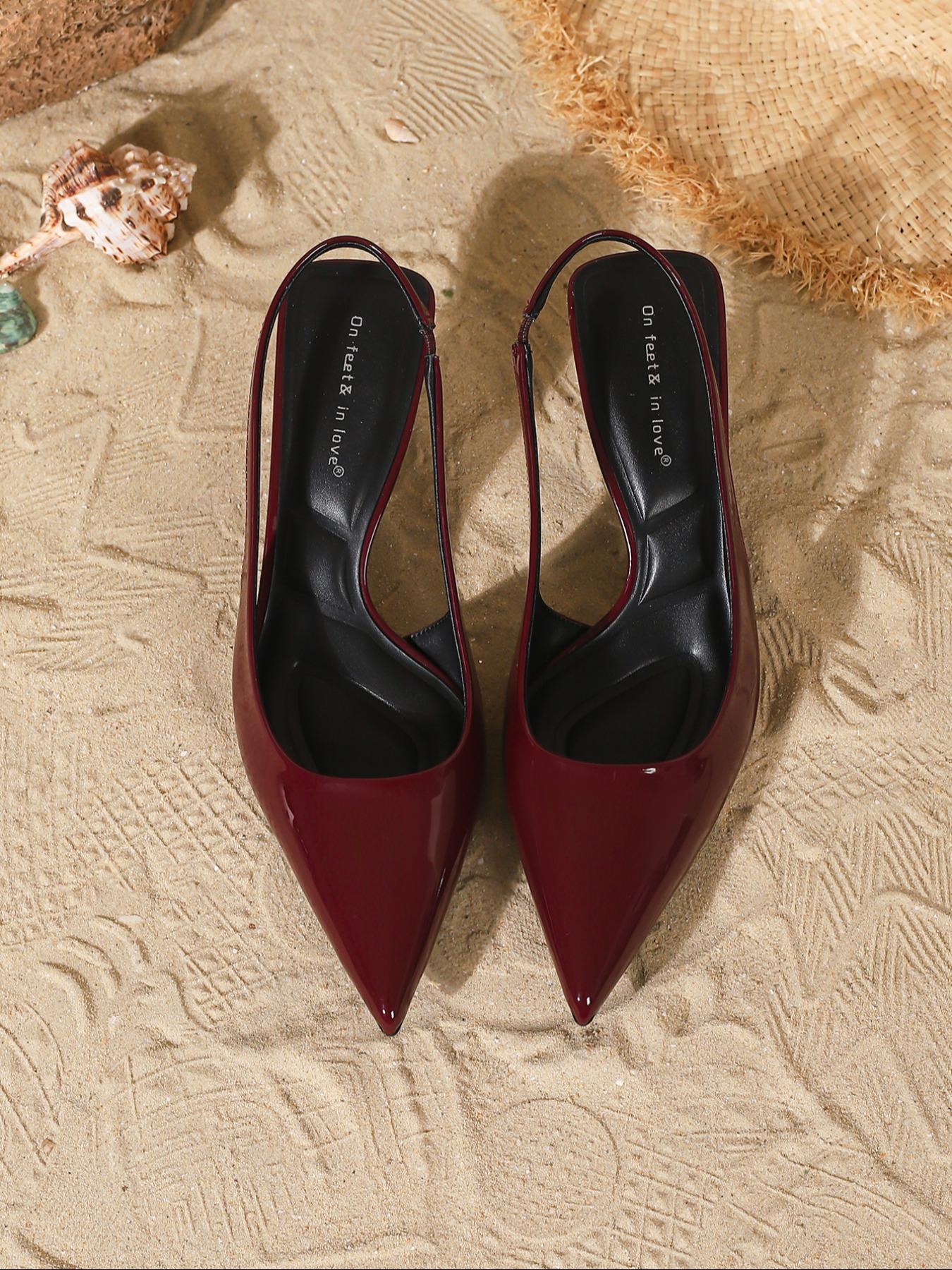 Women's Elegant Fashion  Heeled Sandals, Pointed Toe High Heel Sandals for Party, Daily Clothing Decor, Barefoot Sandals for Women & Girls, Elegant Party Shoes, Footwear