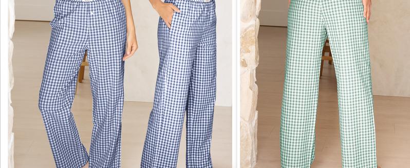 ANRABESS Womens Striped Gingham Pants 2025 Pajama Lounge Boxer Pants Cute Comfy PJ Bottoms with Pockets Fall Y2K Outfits