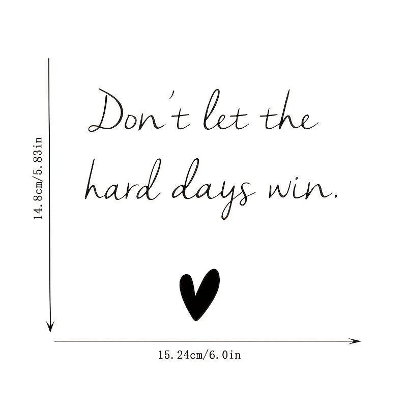 Home Decor Sticker, Inspirational Quote, Mirror Sticker, Door Sticker, Bumper Sticker, Car Window Decal, Vinyl Sticker for Home Decoration