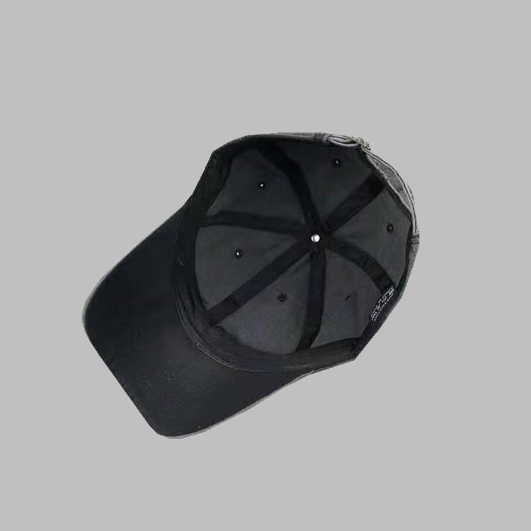 Aquarius Zodiac Embroidery Washed Cotton Baseball Cap for Women Trendy Stylish Sun-Shading Trucker Hat with Natural Texture