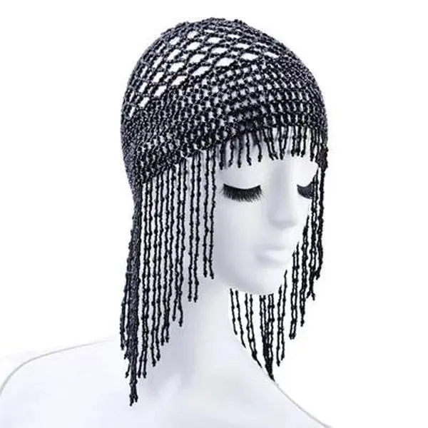 Costumes Headwear Womens Exotic Cleopatra Beaded Belly Dance Head Cap Hat Hair Accessory Headpiece for Party Wedding Showing