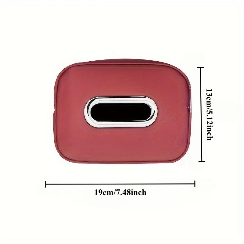 1 piece PU leather car tissue box bracket, multi-functional storage box, suitable for sun visor, seat back, armrest - vehicle interior accessories