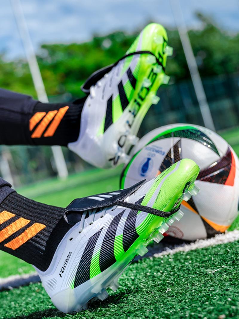 Men's and Women's Collared Football Shoes, Long Stud Soccer Cleats, Adult Lawn Training Sports Shoes, Football Field Boots, Turf Shoes, Comfortable Durable Design