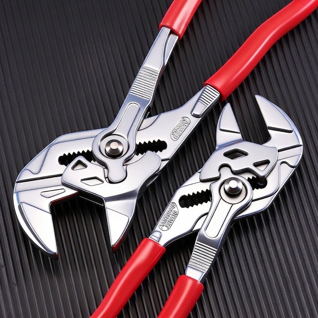 1pc Pliers Wrench, Two-In-One Adjustable Chrome Vanadium Steel Wrench, Flat Jaw Parallel Mouth, Ideal for Home Repair, Bolts, Nuts, Wrench Tool, Hand Tools