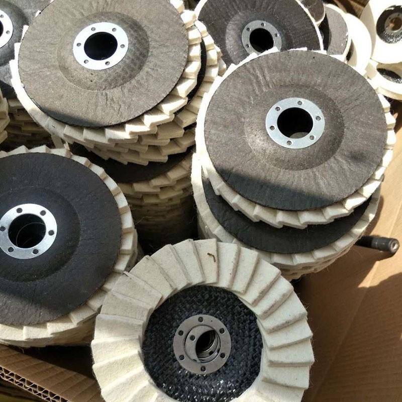 125mm Wool Felting Wheel for Angle Grinder, Easy Scratch Removal, Beginner-Friendly, DIY Home Improvement Tool, Essential Workshop Equipment