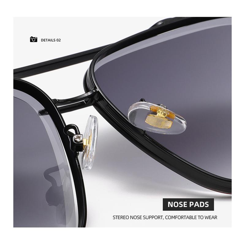 Tangle Free Flat Top Sunglasses for Women Double Bridge Aviator Sun Glass for Men Fashion UV400 Eyewears Metal Big Square Frame sun lasses snag free sunglasses sunnies style bella sunnies