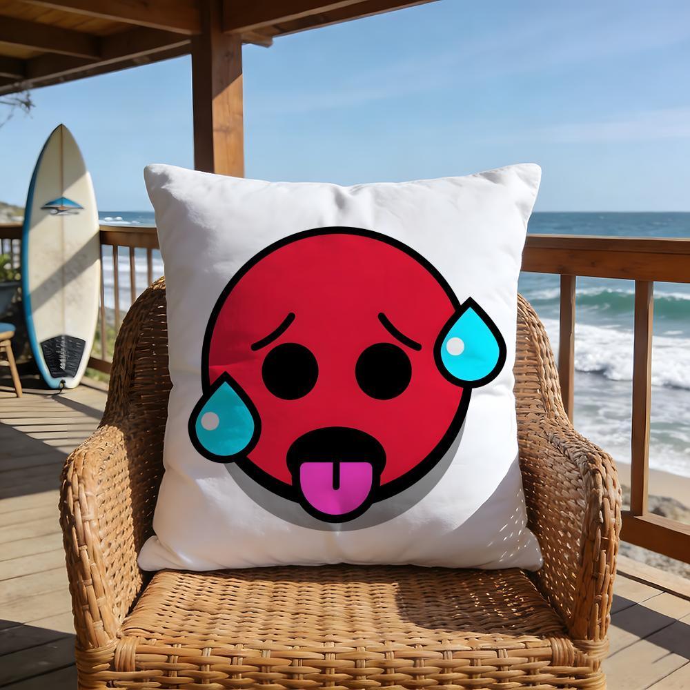 hot game Brawl Stars emoji meme Pillow Case 2026 new style printing Pillowcase Anti-dustmite Invisible zipper silky short plush Sofa cushion cover polyester microfiber queen king bed home