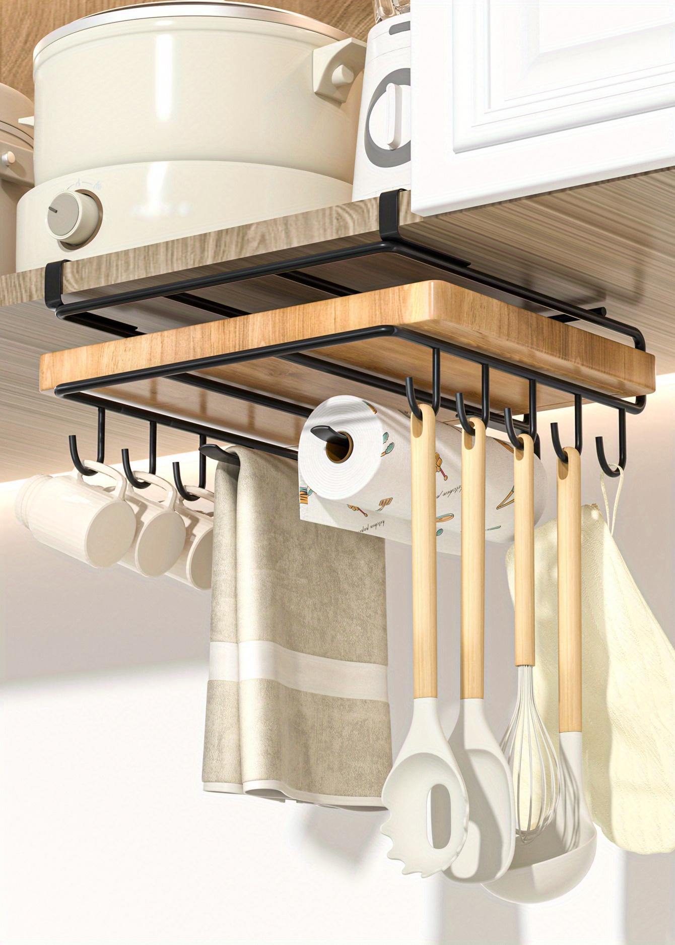 1PC Multi-functional Kitchen Over The Door Organizer Hanging Shelf Cabinet Storage Rack Wall Mounted Hangable