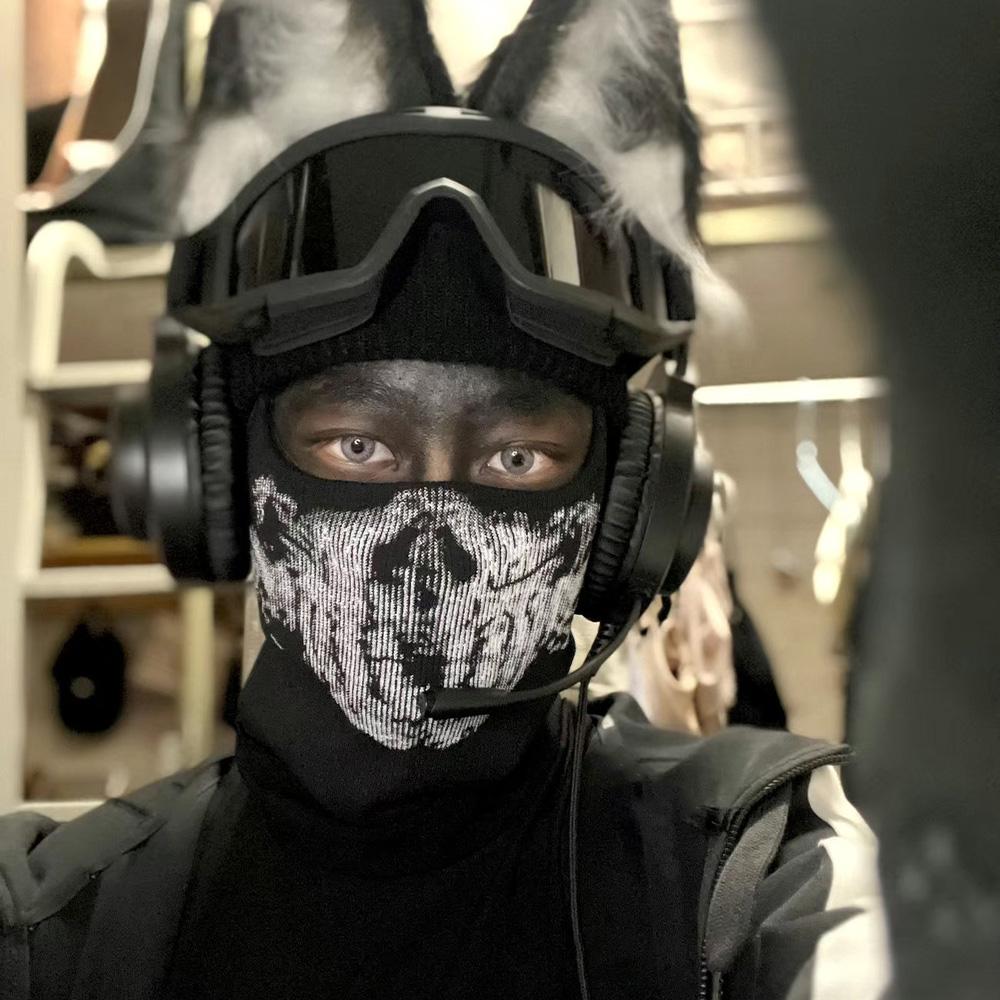 Breathable Skull Pattern Balaclava, Cosplay Balaclava  Lightweight Spring Face Mask for Men Women, Windproof Full Face Cover for Cycling Hiking Motorcycling & Outdoor Sports