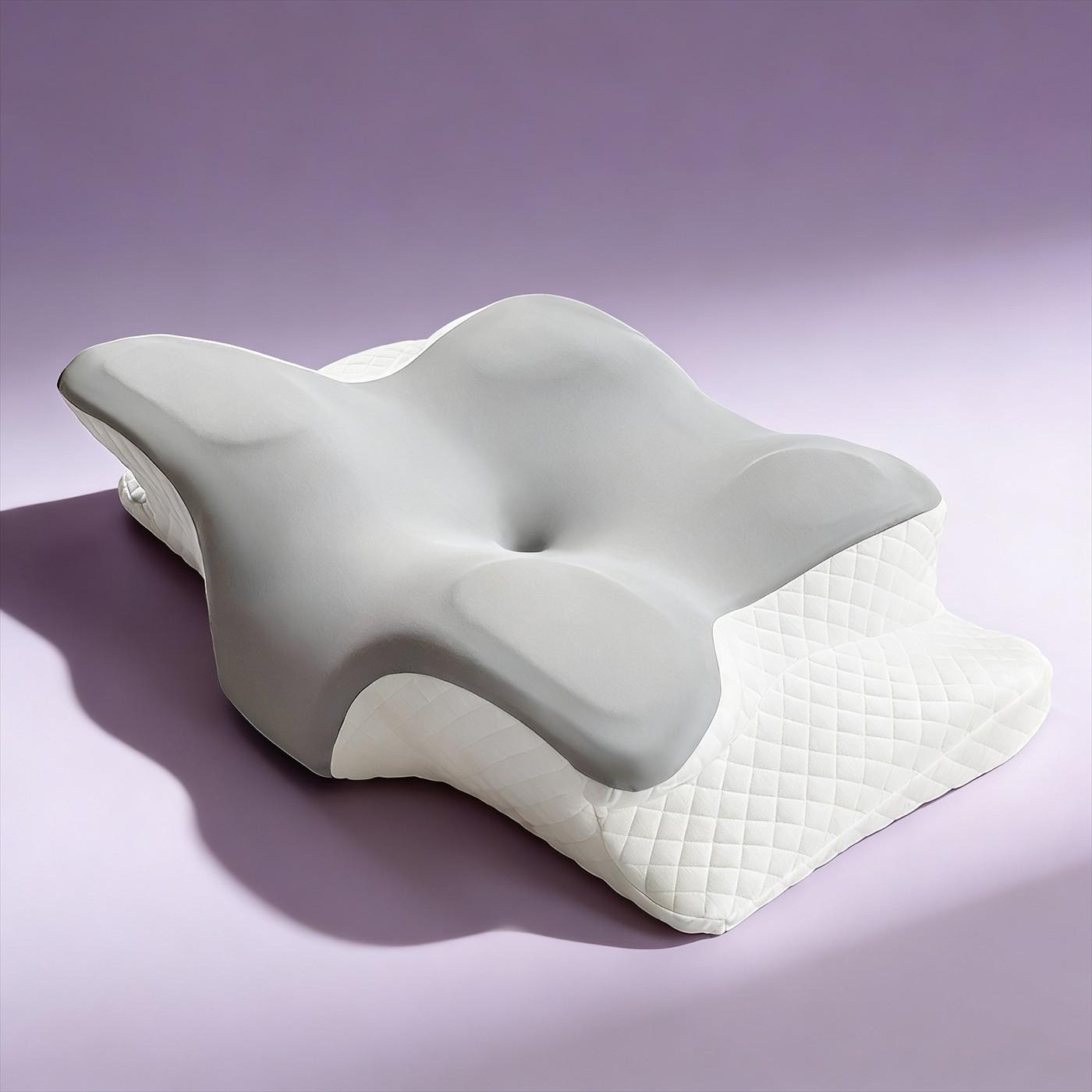 1PC Butterfly Cervical Pillow, Cooling & Breathable Medical Memory Pillow, Ergonomic Neck Curve Correction, Effectively Relieve Cervical Discomfort and Stiff Neck & Shoulder