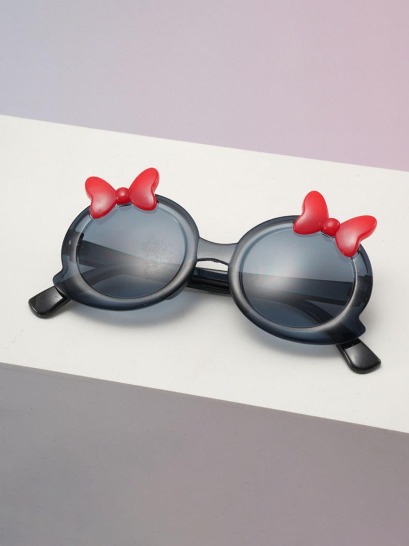 Women's Fashion Butterfly Knot Glasses, Round Frame, Gradient Colors, Multiple Color Options, Perfect for Parties, Travel, College