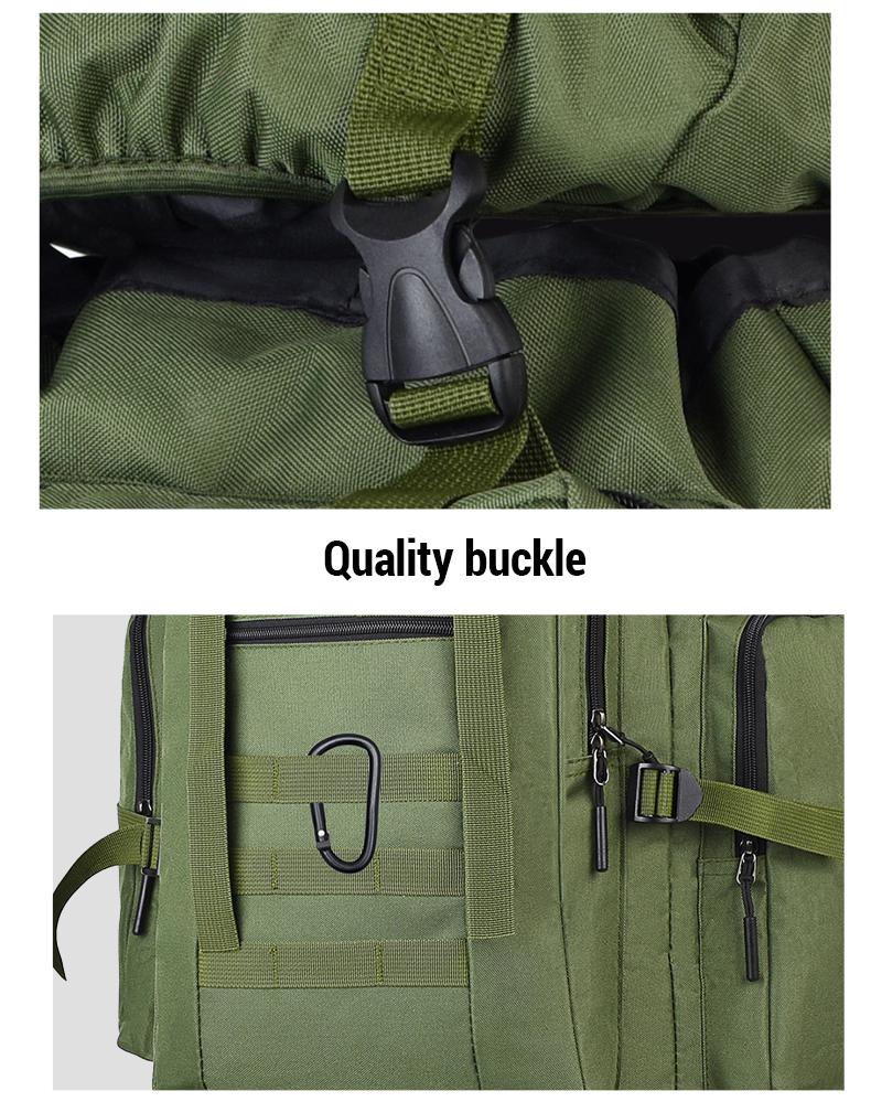 Emergency Escape Bag, 100L Big Forest Bugout Bags, 600D Oxford Fabric Camouflage Bag, Waterproof Breathable Travel Bag, Overnight Biggie Handbag, Rugged and Durable Men's Camouflage Backpack Hiking Camping Hunting, 72 Hour Emergency Escape Bag SpringState