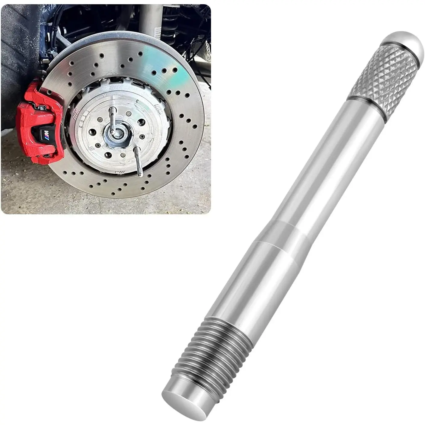 M14x1.5 Wheel Alignment Pin,Stainless Steel Wheel Alignment Tool Align Wheel with Lug Bolt Holes,Universal Car Accessories Wheel Hanger Tire Alignment Tool for Most Car Truck SUV Wheel