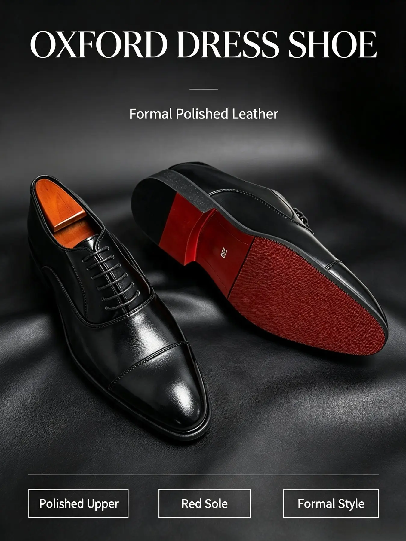 Red Sole Mens Dress Shoes Business Style Footwear Business Formal Office Party Wedding Oxfords Men Shoes Business Style Shoes