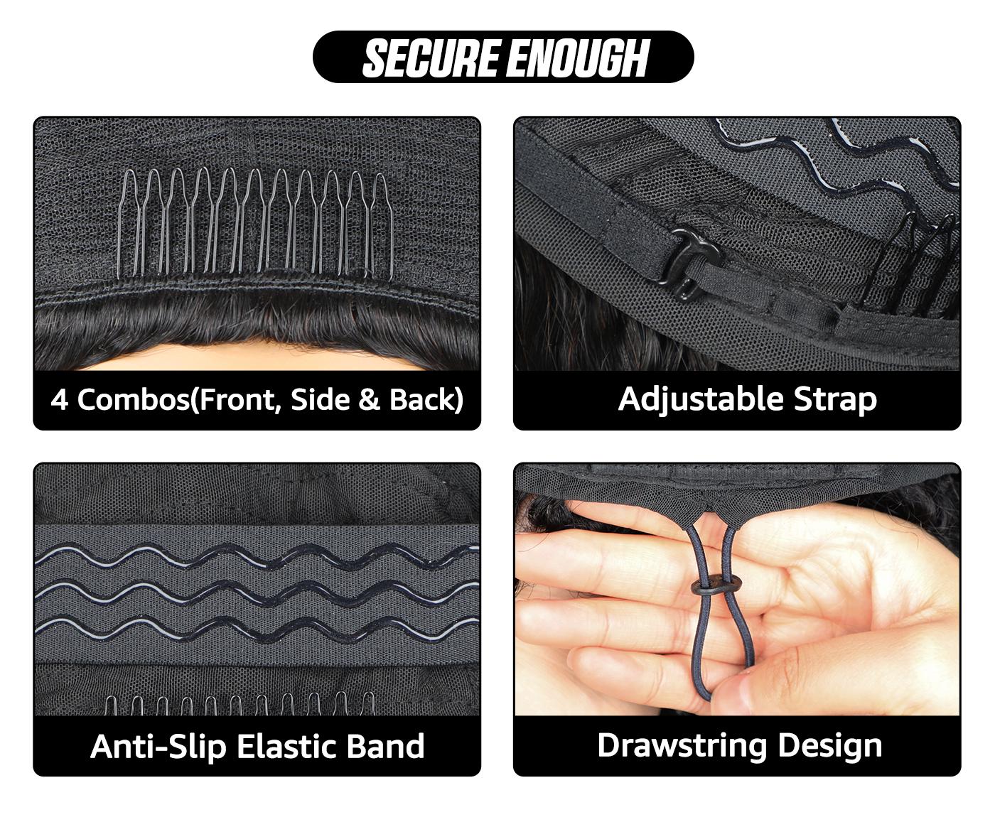 [FLASH SALE] OQ HAIR Burmese Curly Wear Go Half Wig Seamless Water Wave Flip Over Wig 3 IN 1 Wear Go Glueless Human Hair Wigs With Drawstring Invisible Hairline for Beginner Friendly Vacation Hair Wigs dealsforyoudays