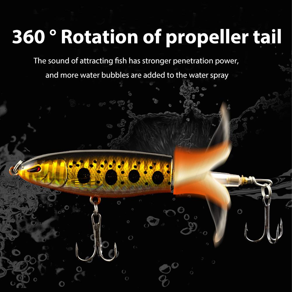 [FreeShip] 5/10pcs Artificial Fishing Lure, 13.5g Simulation Fishing Lure with Hook, Fishing Accessories for Outdoor Fishing Equipment, 10cm Whopper Plopper, Swimbaits, Fishing Lure Bait