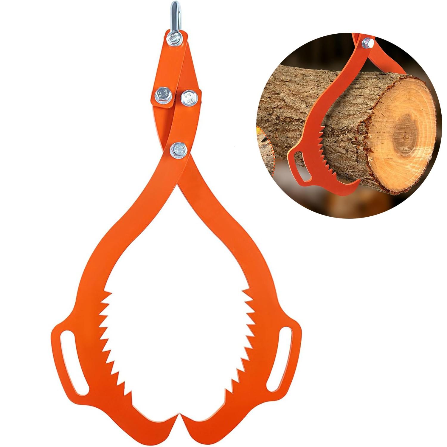 Teeth Claw Hook, Log Lifting Clamp, Log Lifting Clamp, Grab Bucket Wood Claws, for Moving, Dragging, and Transport Tools