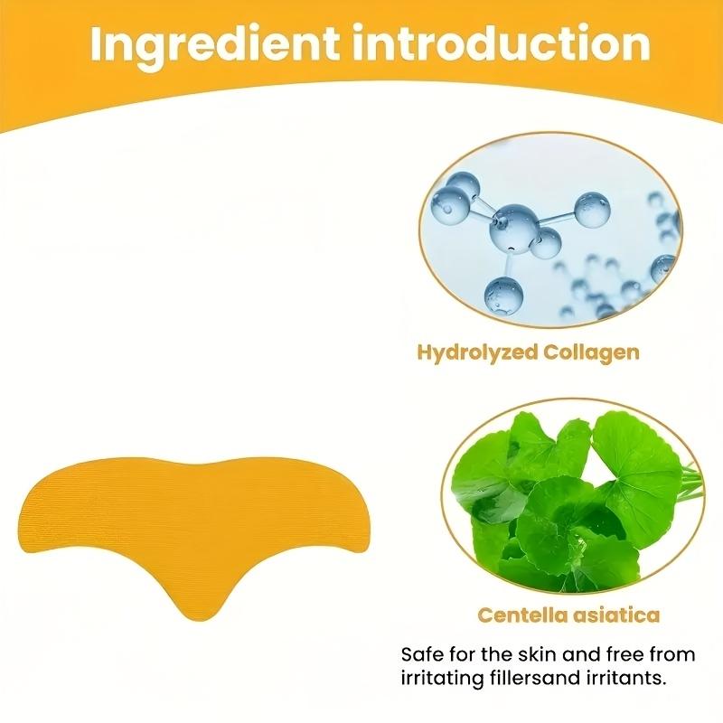 10pcs Forehead Patches! Collagen Forehead and Eye Patches - Hydrating Skincare, Moisturizing Eye Mask, Suitable for All Skin Types, Alcohol-Free. Contains Various Skin Care Ingredients