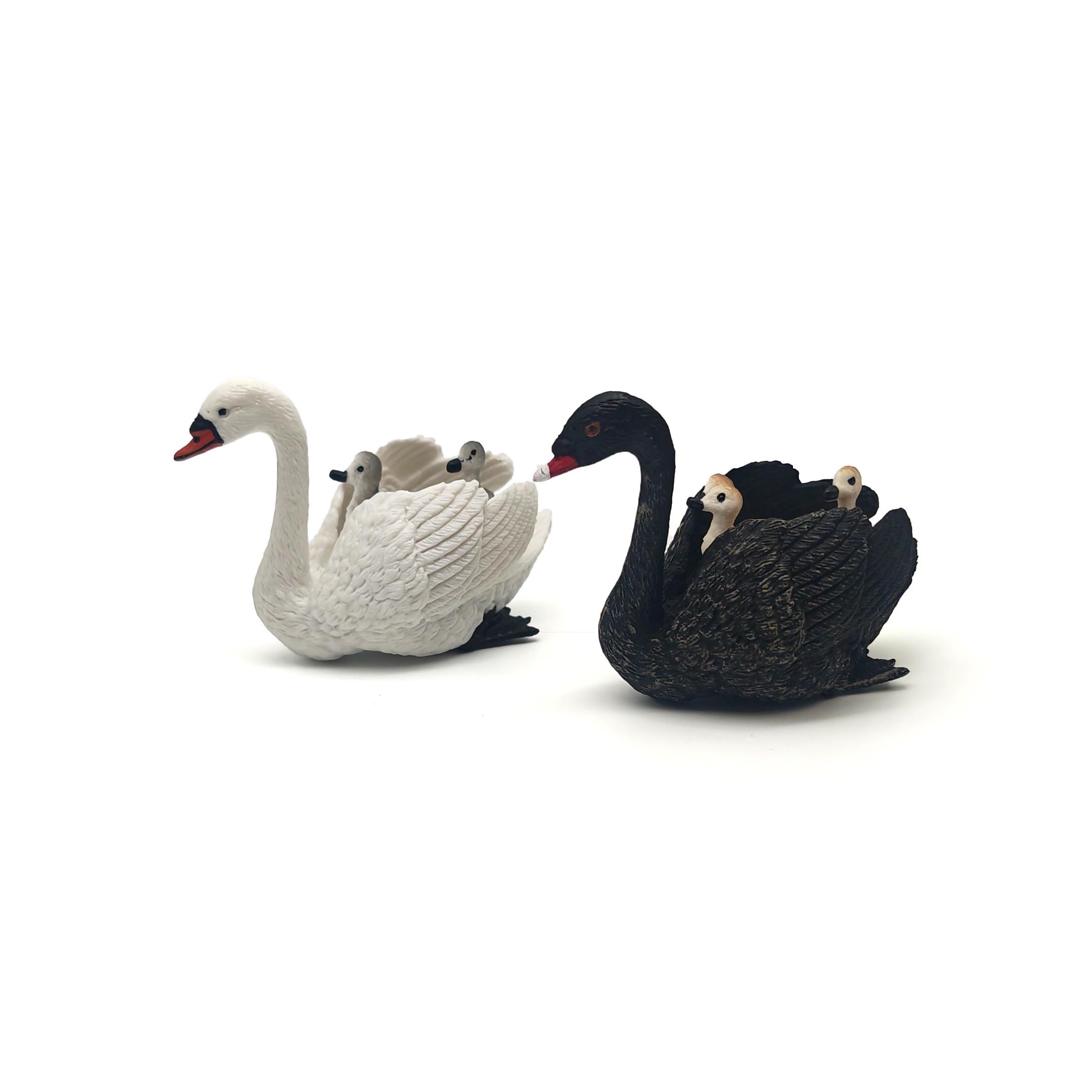 Handmade Swan Statue, Realistic Texture, Perfect for Garden Decor, Office Placement, Desktop Decoration, Bonsai Ornament, Miniature Animal Scene