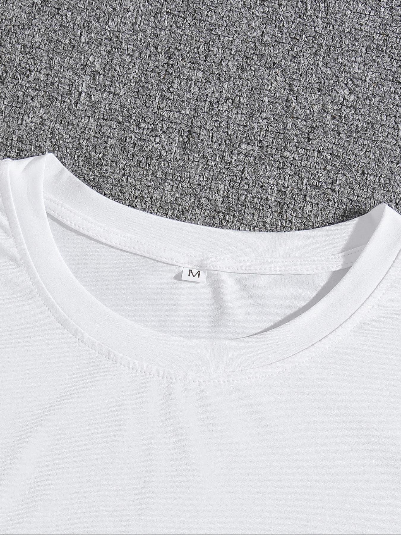 Men's 3-Pack Graffiti Round Neck Short Sleeve T-Shirts, Unique Cool Prints, Loose Fit, Casual Street Style, Streetwear, Daily Wear, Menswear