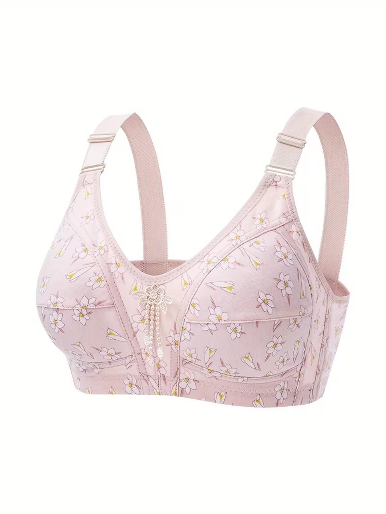 Ultimate Comfort Wireless Bra Set, Fashionable Print Design, Medium Support, Full Coverage, Casual Style, All Seasons, Everyday, Multiple Sizes Available, Underwear