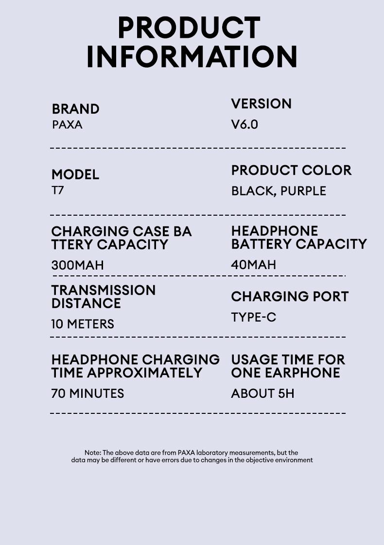 T7 TWS Bluetooth Remote Control Earbuds for Short Videos Viewing & Camera Remote HIFI Stereo Audio Headphones Compatible with Various System Electronic Headset