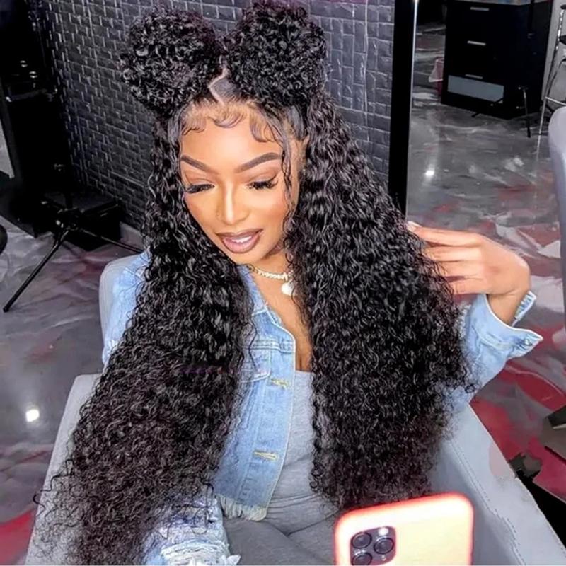 Bling Hair 30 34 Inch Curly Wigs 13x4 HD Lace Front Human Hair Deep Wave 13x6 Lace Frontal Wig Brazilian 180 density For Women Bling Hair 30 34 Inch Curly Wigs 13x4 HD Lace Front Human Hair Deep Wave 13x6 Lace Frontal Wig Brazilian 180 density For Women