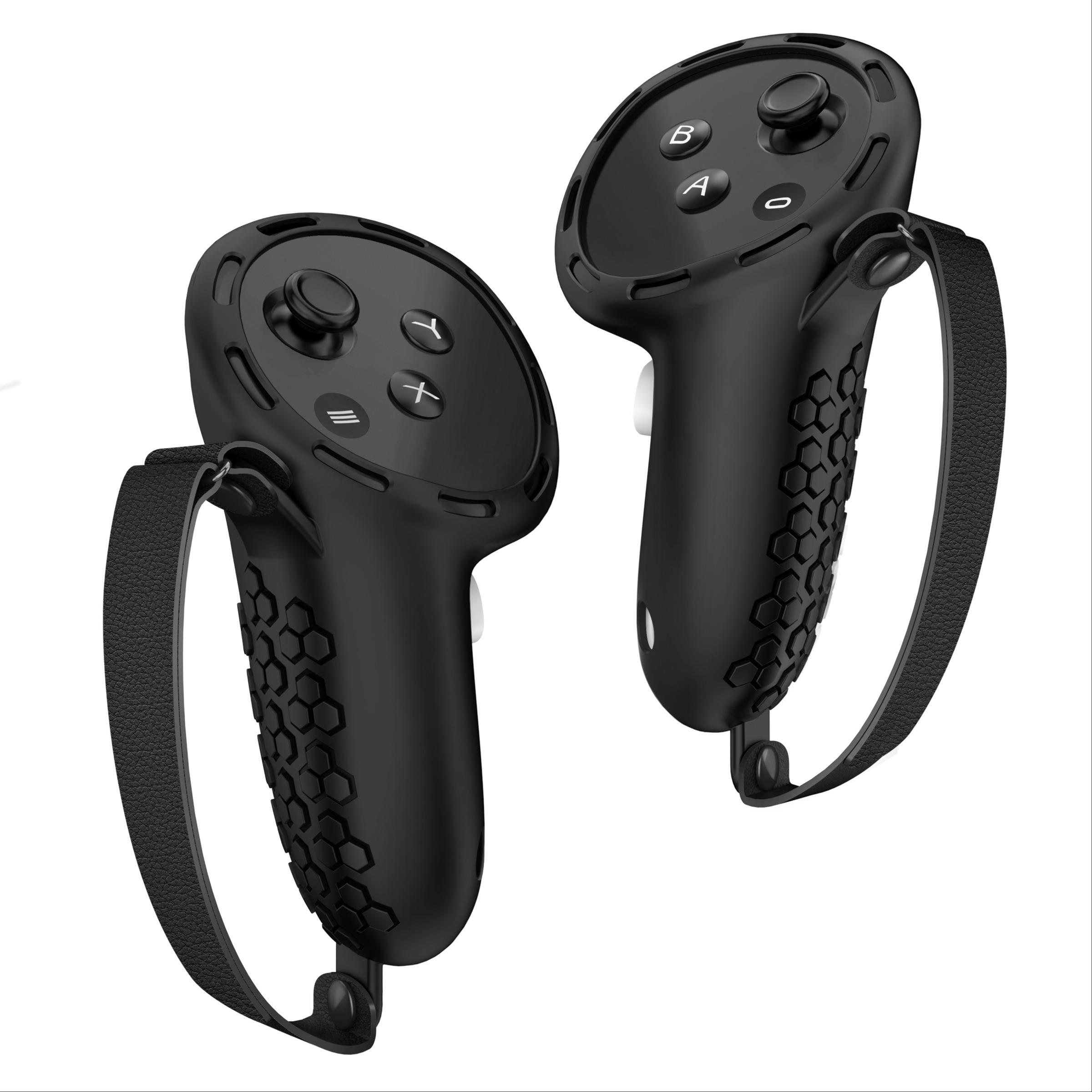 Anti-slip & Anti-drop Controller Handle Cover (Controller not Included), Adjustable Knuckle Strap Handle Protector, Compatible with Meta Quest 3 Accessories