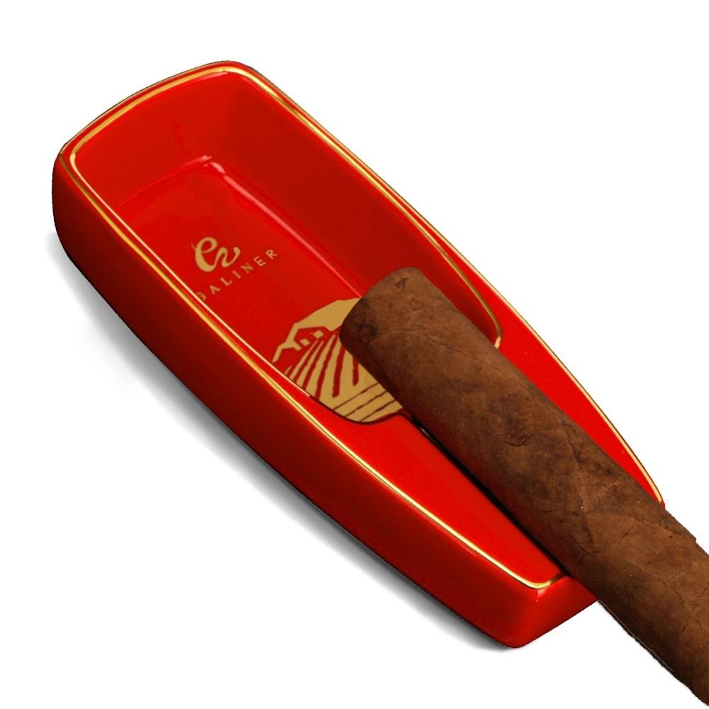 Portable Guba cigar box, with cigar box and waterproof fumigation system (cigar storage bag + green ashtray), can hold 8 cigar (artificial) - travel-friendly cigar rack, ideal men's cigar and storage gift box