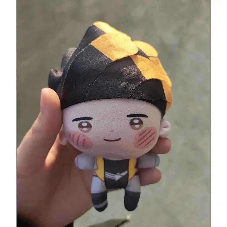 Cute 10cm Flat Body Anime Game Valorant Character Phoenix and Yoru Plush Toys Bag Keychain Stuffed Plushie Doll Pendant Decor
