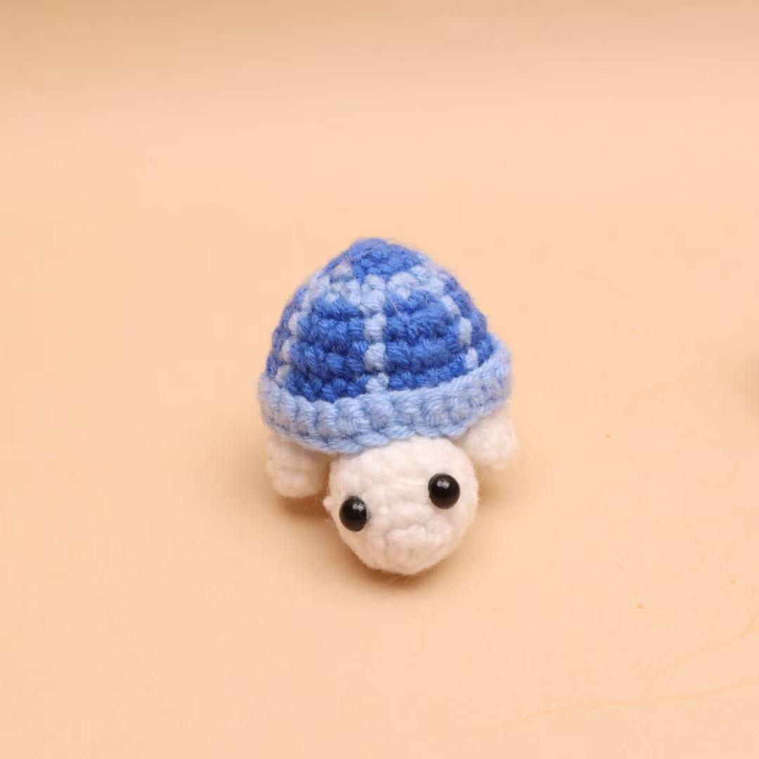 Cute Knitted Turtle Doll Desktop Ornament, Creative Mini Cartoon Turtle Figurine, Adorable Hanging Decoration, Desk Decor