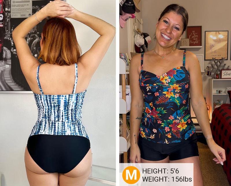 Holipick Tankini Top for Women Twist Front Bandeau Swim Top Tummy Control Bathing Suit Top Only No Bottom Holipick Tankini Top for Women Twist Front Bandeau Swim Top Tummy Control Bathing Suit Top Only No Bottom