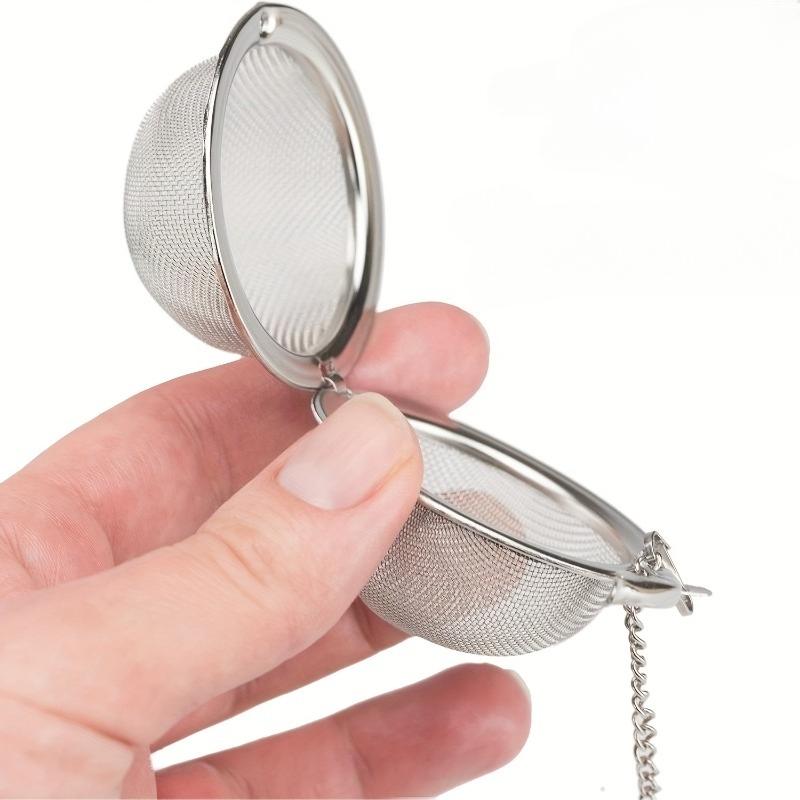 2 Pack Premium Stainless Steel Tea Ball Infuser, 2 Strainer Filters for Loose Leaf Teas. Ideal for Making the Perfect Cup or Pot. No Bags Required. Hook and Chain for Easy Removal