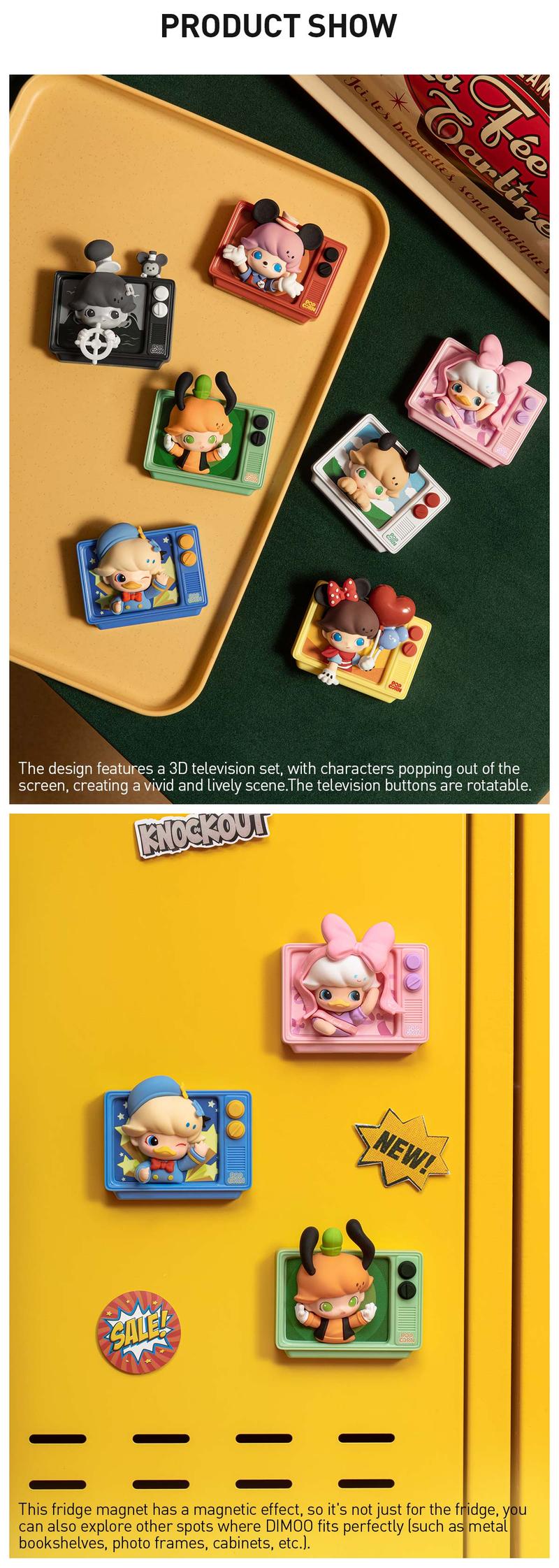 POP MART DIMOO WORLD × DISNEY Series-Fridge Magnet Blind Box
