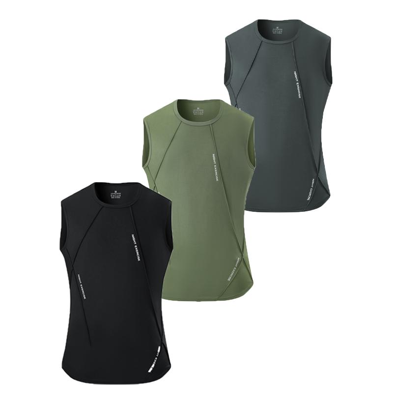 1/3 Pack Men's Breathable Quick Dry Sleeveless Tank Tops, Moisture Wicking Gym Workout Vests, Athletic Running Summer Sportswear