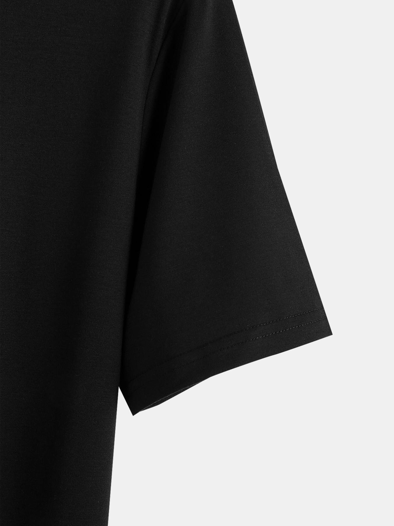 American 1776 Freedom Print Tactical Cotton T-Shirt, 2nd Amendment Theme, Casual Loose Fit Short Sleeve, Trendy Top