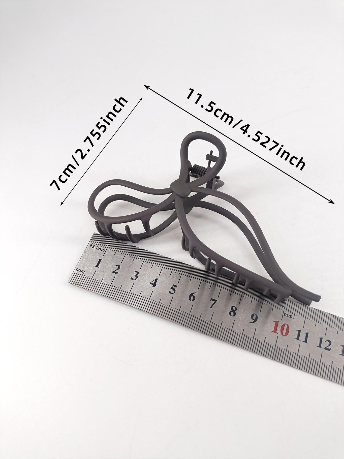 1PC 11.5cm Hollow Butterfly Metal Hair Clip, Lightweight Design, Gentle on Hair, Perfect for Commuting, School, Dates, All Seasons