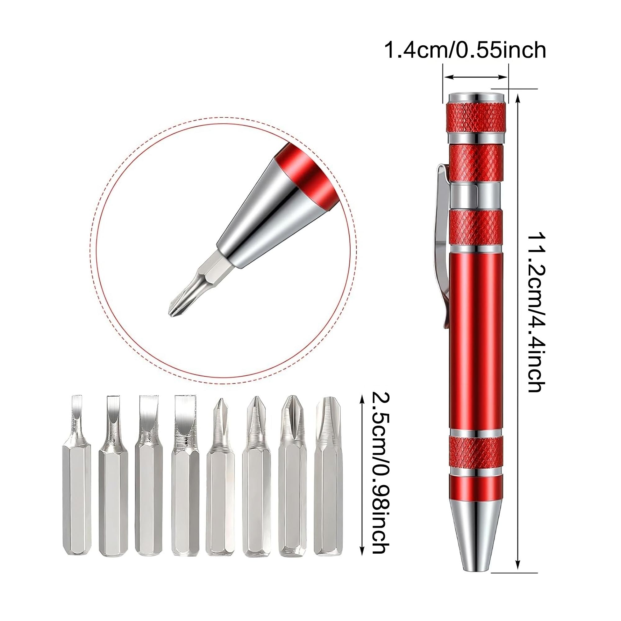 Precision Screwdriver Set, Multifunctional Screwdriver: Portable Aluminum Tool Kit with Screwdriver Bits for Home Repairs, Electronics, DIY Projects, Compact Design for Storage, Essential for Maintenance, Summer Cleanup, and Holiday Decorations