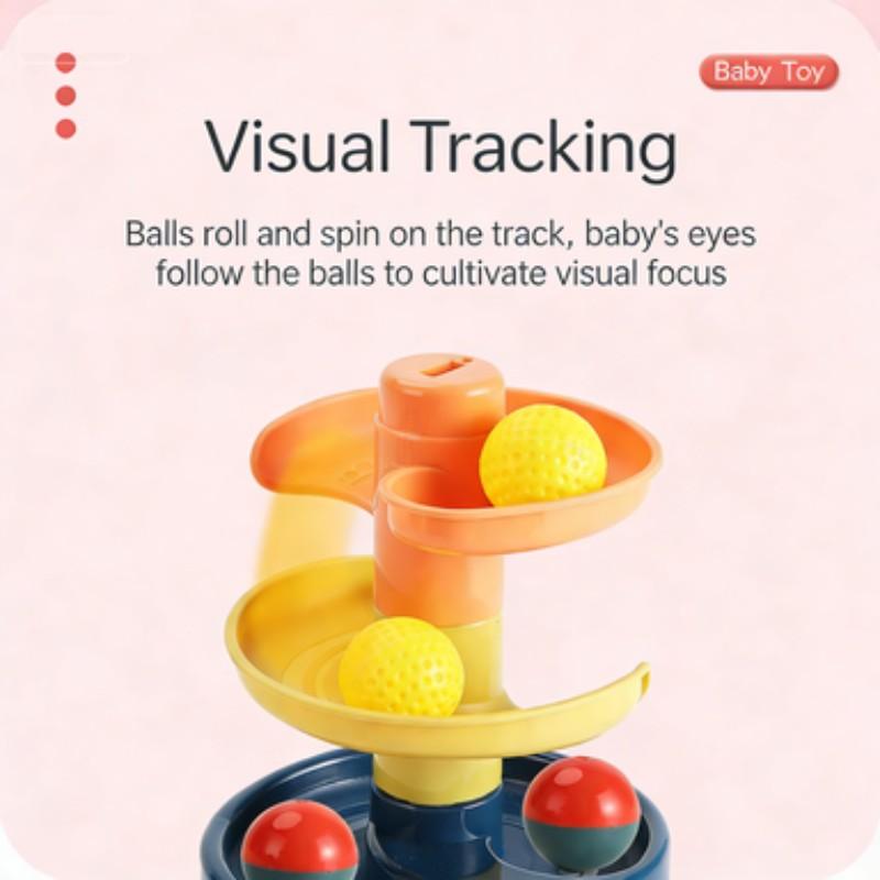 Baby Basketball Track Toy Suitable for Ages 3+, DIY Educational Toy for Infants Boys Girls Aged 2-6 Years, Fun Learning Activity