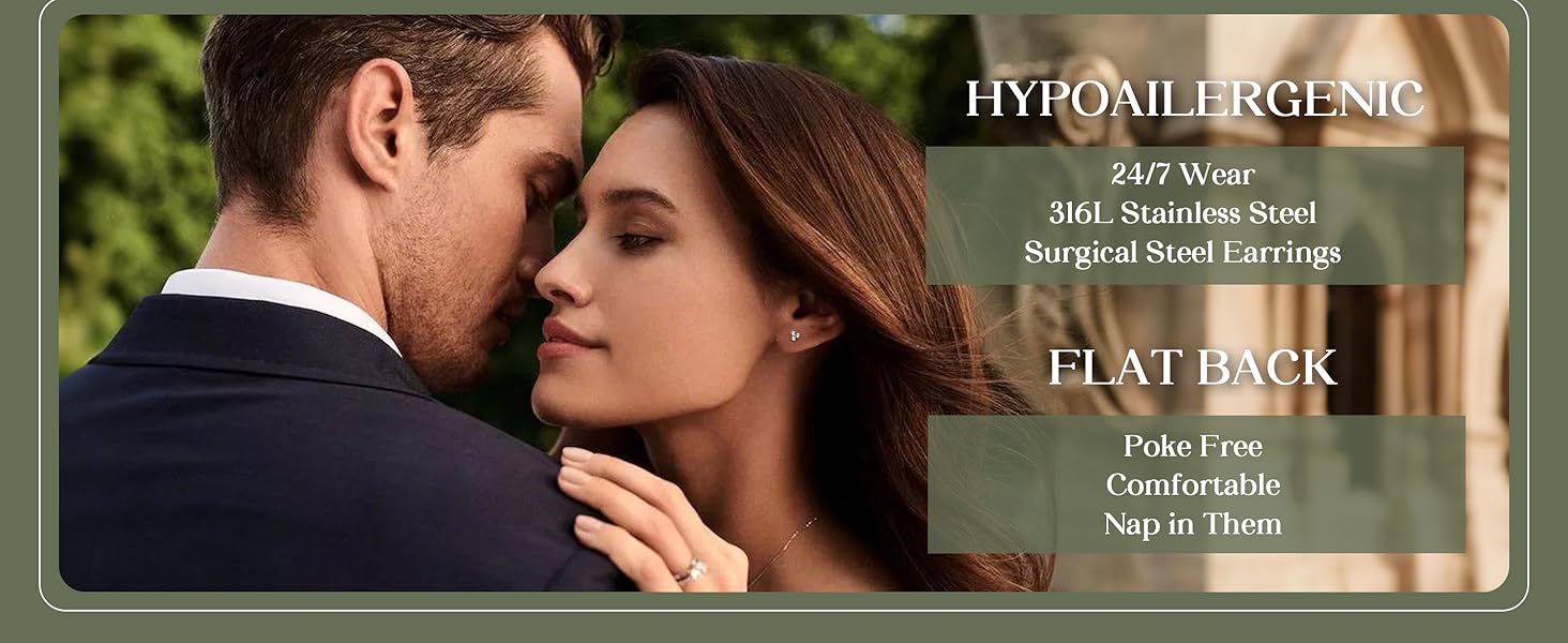 16G/18G Labret Piercing Jewellery Surgical Steel Internally Threaded Tragus Stud CZ Flat Back Earrings Lip Bar Tragus Helix Cartilage Conch Nose Piercing 6/8/10MM Nose Piercing Jewelry