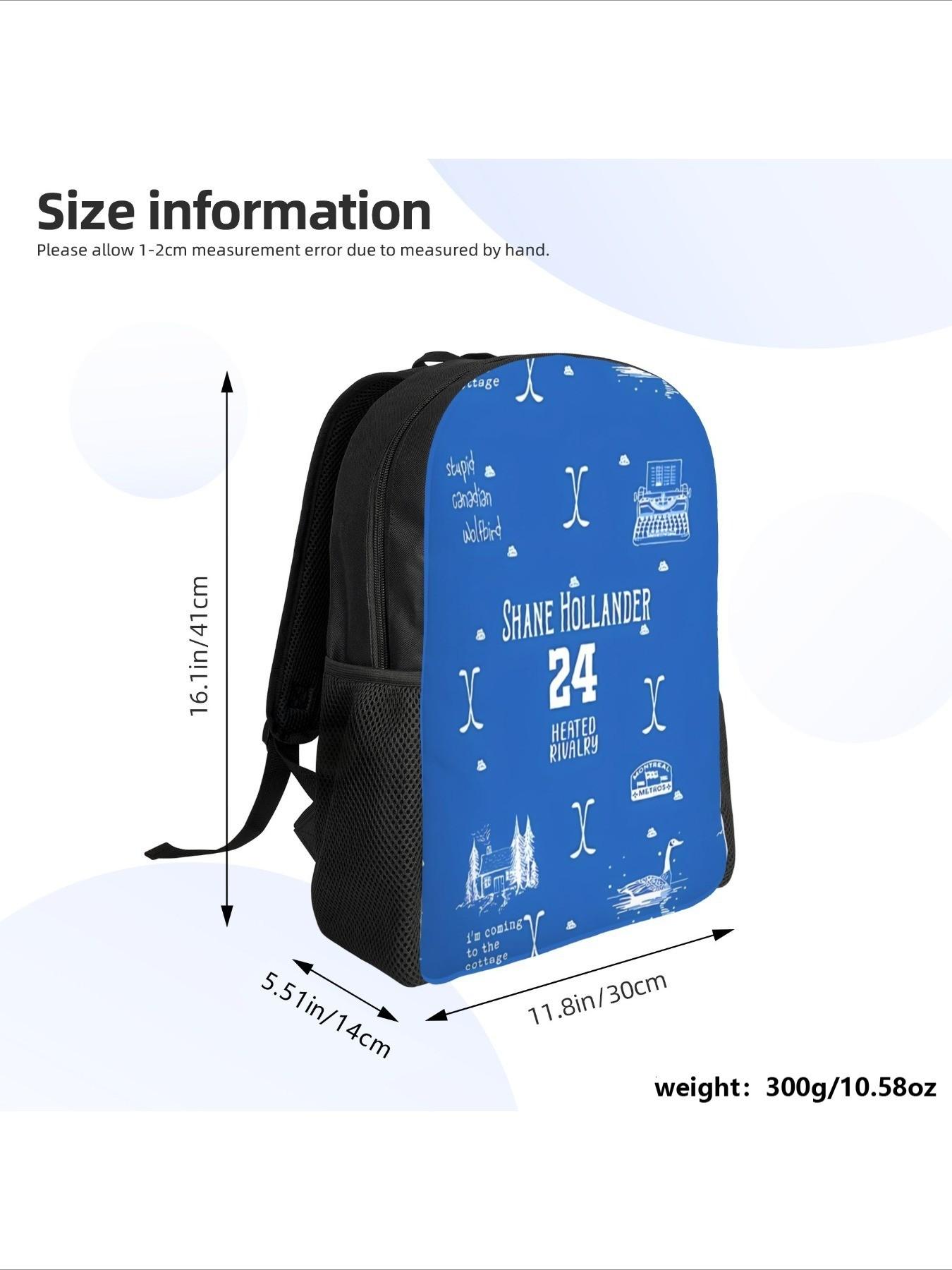 1 piece College Bag Shane Hollander Heated Rivalry Inspired Back to school season Zipper Closure Heated Rivalry College Student Back To School Gift Personalised Handbag Picnic 