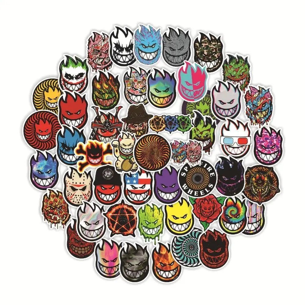15/50Pcs Brand Spitfire Cool Stickers Waterproof Skateboard Car Guitar Motorcycle Luggage Suitcase Graffiti DIY Sticker Kids Toy
