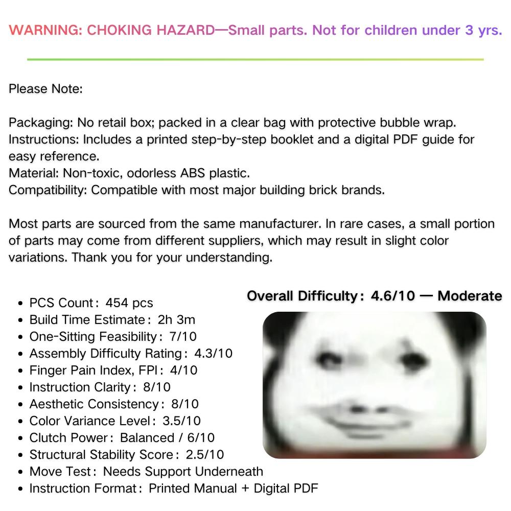 454PCS Anime Style Cute Character Building Blocks Set DIY Buildable Cartoon Figure Model Kit Easy Assembly Desk Display Ornament Birthday Gift Valentines Day Gift Easter Gift Halloween Gift Thanksgiving Gift Christmas Gift New Year Gift