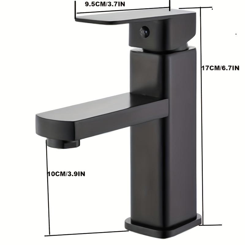 Plastic Cold Hot Water Faucet Set, Includes Two 60cm Supply Pipes, Bathroom Sink Faucet, Splash-Proof Dual Control, Adjustable Temperature, Kitchen Sink Faucet, Faucet Combo, Faucets for Bathroom Sinks
