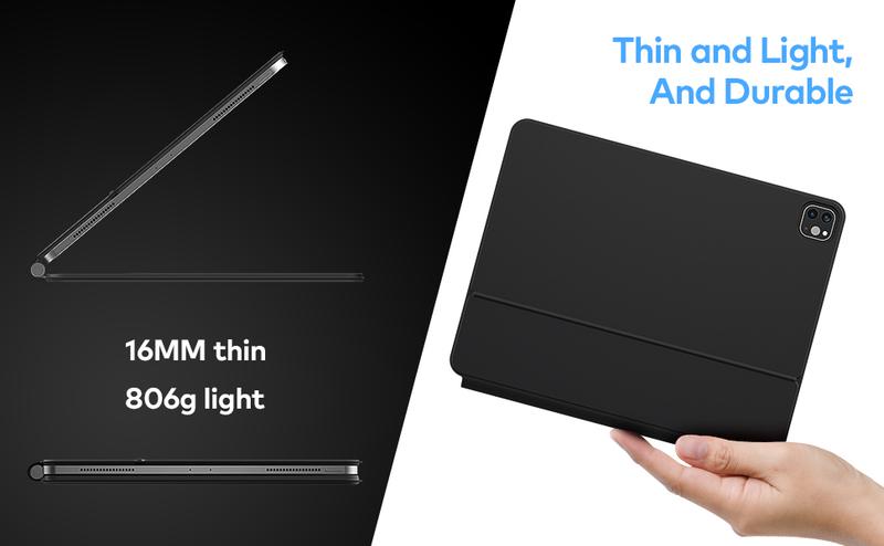 Magic Keyboard for iPad Pro 11&Air 11 Inch (M2,2024/M3,2025) and 10.9" iPad Air 5th&4th Generation, Magnetic Keyboard Case with Multi-Touch Trackpad for iPad Pro 11”1st/2nd/3rd/4th Gen,Backlit