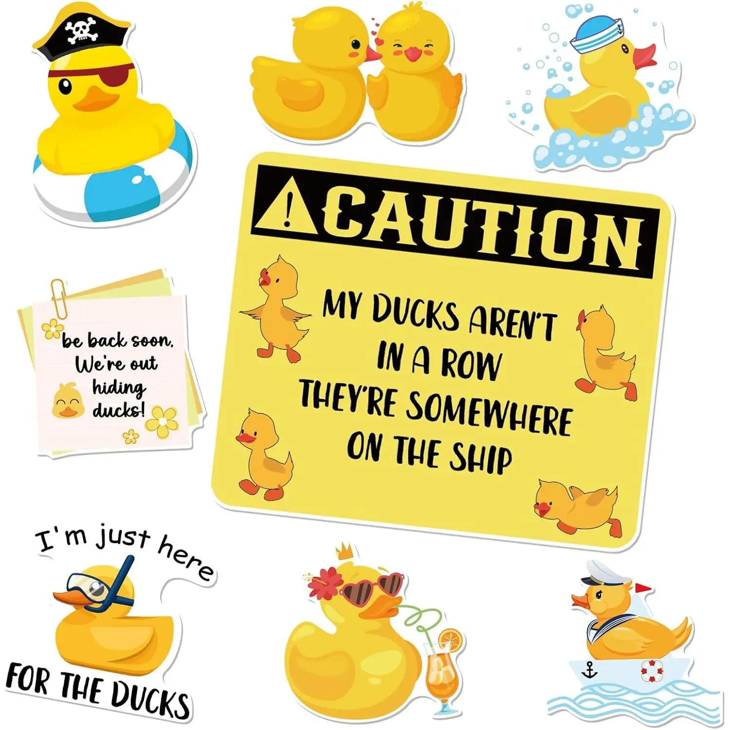 8 Pack Cruise Ship Door Magnets, Magnetic Decorations